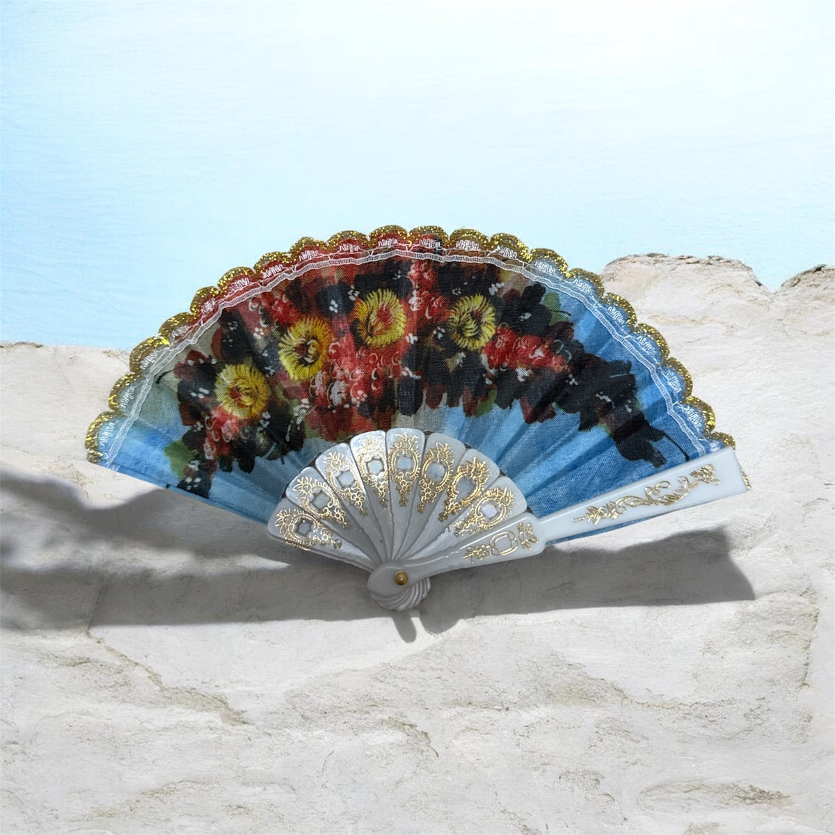Mini plastic hand fan / Abanico Mini 1 (6in)