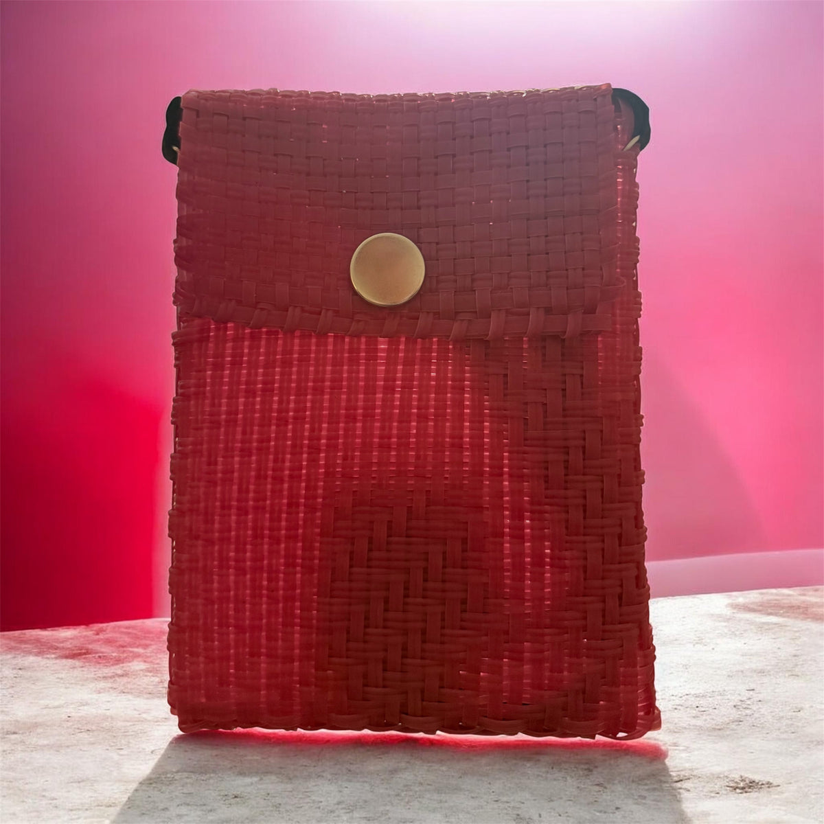 Crossbody Bag Dark Pink / Bandolera Fucsia