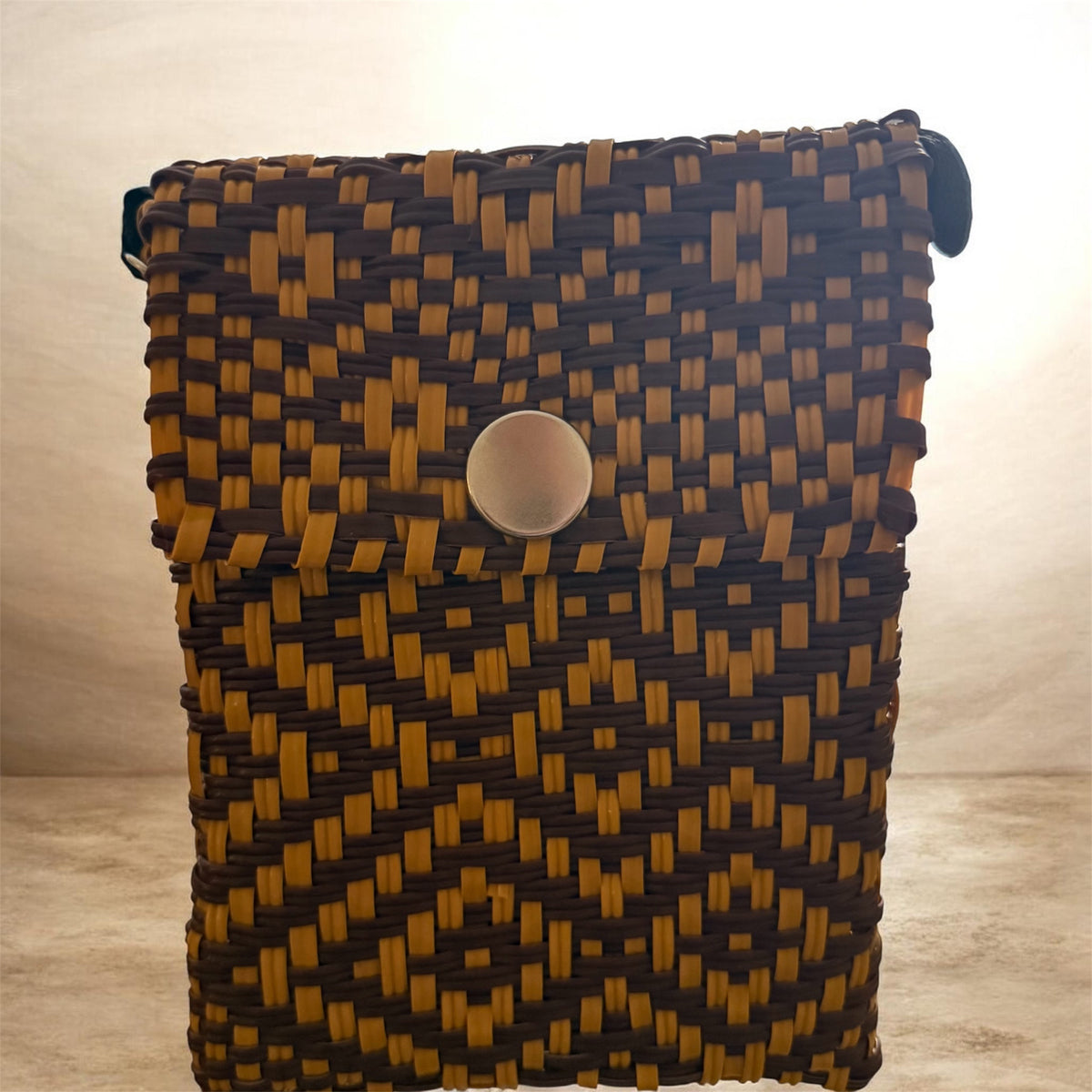 Crossbody Bag Yellow & Brown / Bandolera Amarillo & Cafe