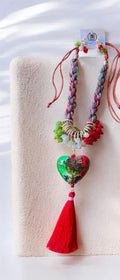 Mexican Flag Tricolor Necklace set / Collar & aretes de la bandera de Mexico
