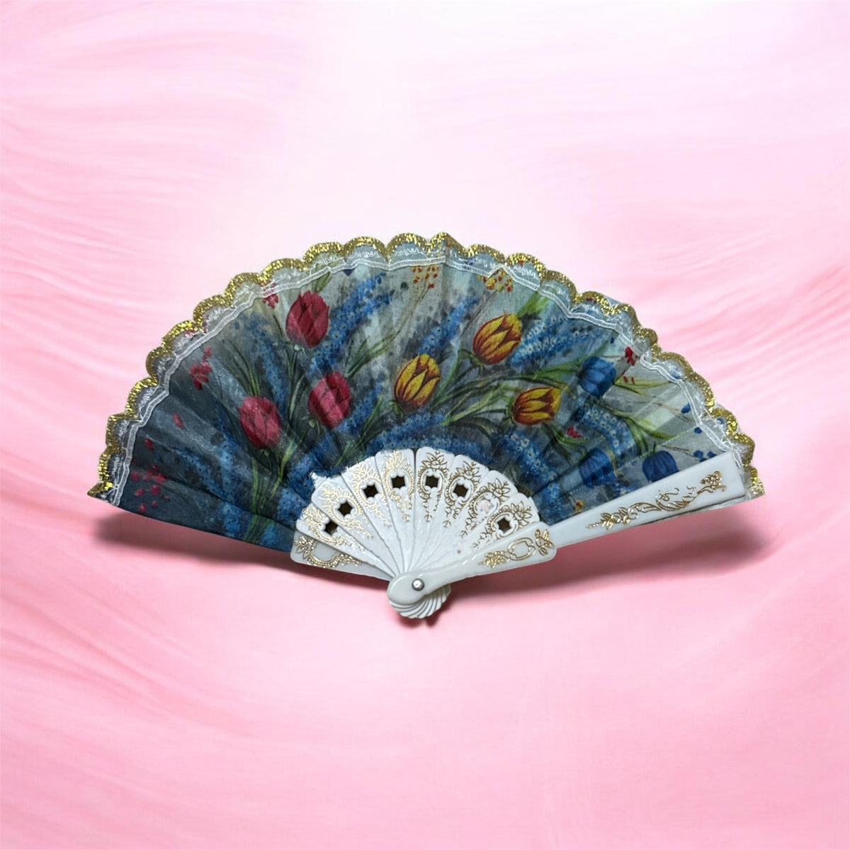 Mini plastic hand fan Abanico Mini 2 (6in) Tulipan