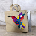 Jute Tote Handbag / Bolsa cuadrada en yute Colibri 2