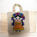 Jute Tote Handbag / Bolsa cuadrada en yute Lele naranja