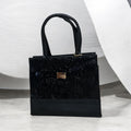 Black Vegan Leather / Bolso de Piel Vegana