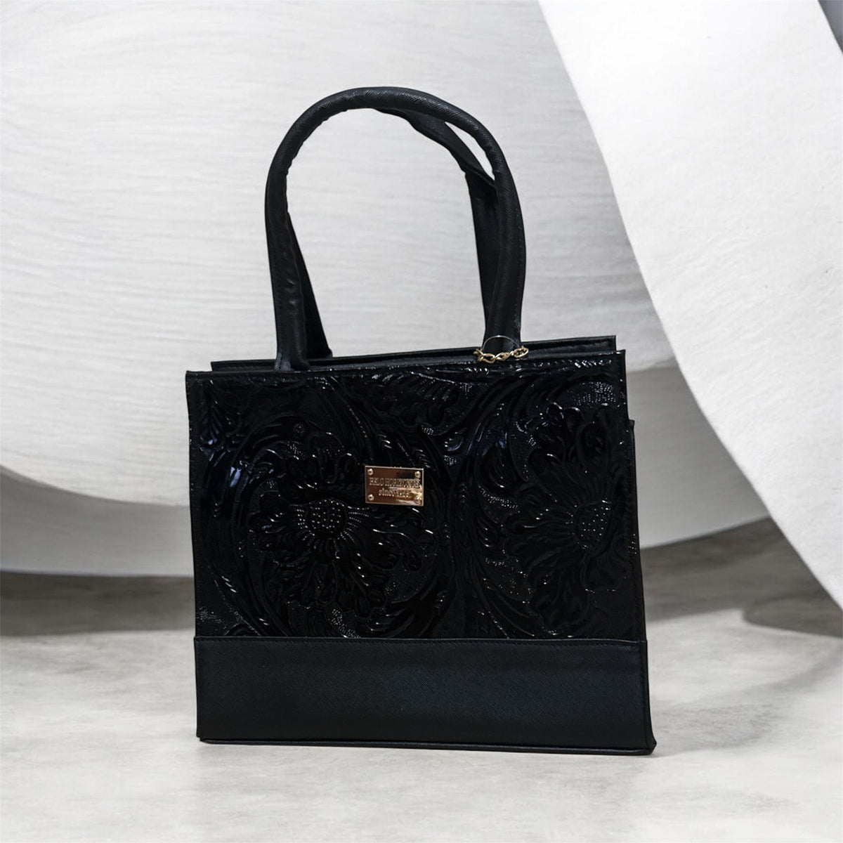 Black Vegan Leather / Bolso de Piel Vegana
