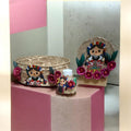 Tortilla holder, Napkin holder, and Salt shaker set / Tortillero, Servilletero y Salero LELE