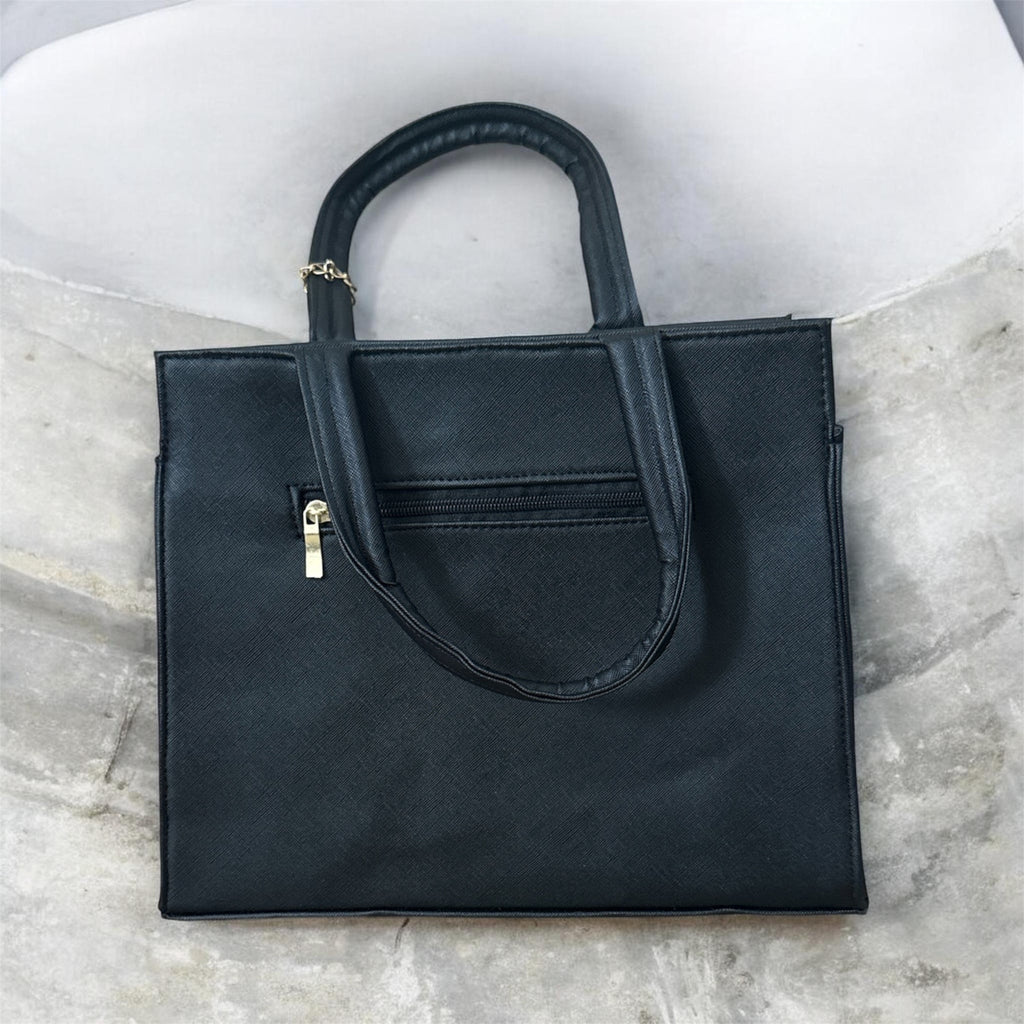 Black Vegan Leather / Bolso de Piel Vegana