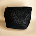 Black Handcrafted Mexican Leather Coin Purse / Monedero en Piel Negra