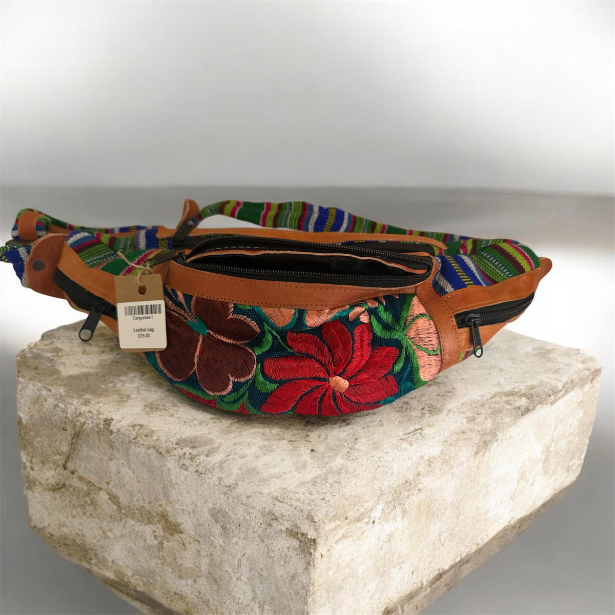 Handcrafted Mexican Leather Belt Bag / Cangurera de Piel
