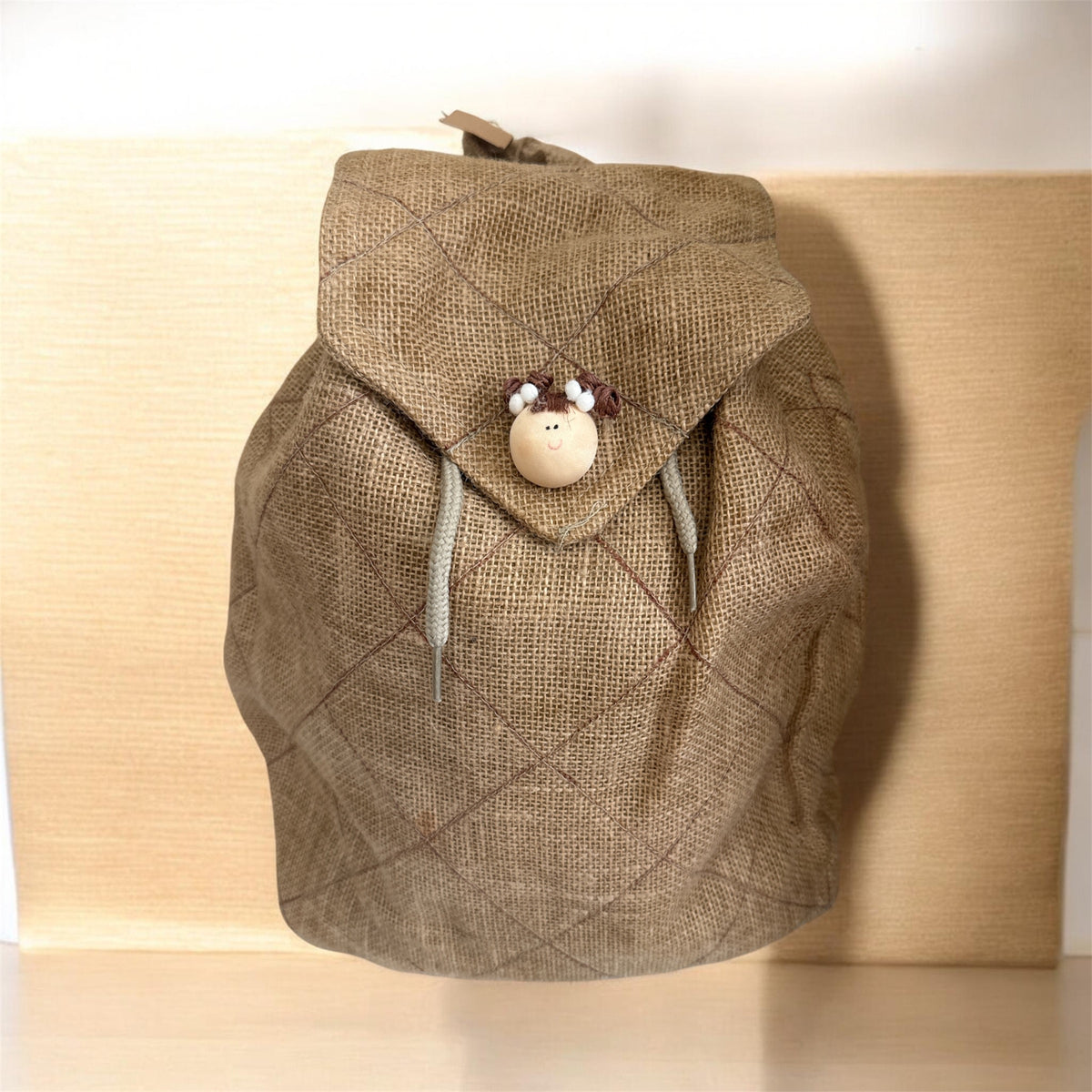 Handcrafted Mexican Jute Backpack / Mochila de Yute 2