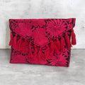Vibrant Mexican Crossbody & Clutch Bag/ Bolsa Cartera Y Crossbody 3 Magenta