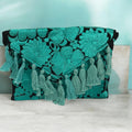 Vibrant Mexican Crossbody & Clutch Bag/ Bolsa Cartera Y Crossbody Aqua
