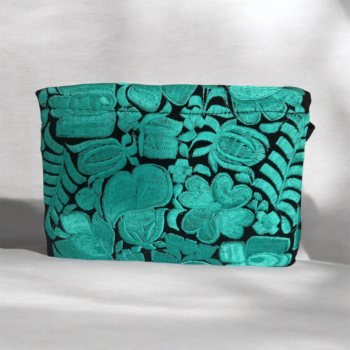 Vibrant Mexican Crossbody & Clutch Bag/ Bolsa Cartera Y Crossbody Aqua