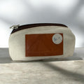 Mini Leather & Fabric Coin Purse / MIni monedero en tela y piel