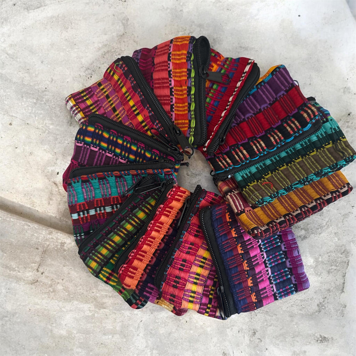 Colorful Cotton Coin Purse / Monedero de Algodón en Hermosos Colores "selected and shipped based on availability at the time of purchase"