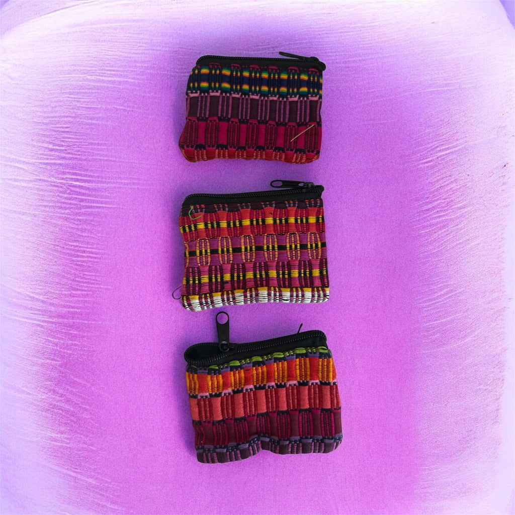 Colorful Cotton Coin Purse / Monedero de Algodón en Hermosos Colores "selected and shipped based on availability at the time of purchase"