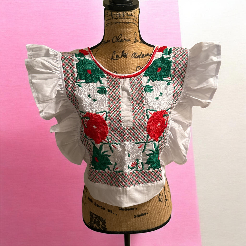 Women’s Mexican Artisan Blouse / Blusa artesanal mexicana Blanca 1
