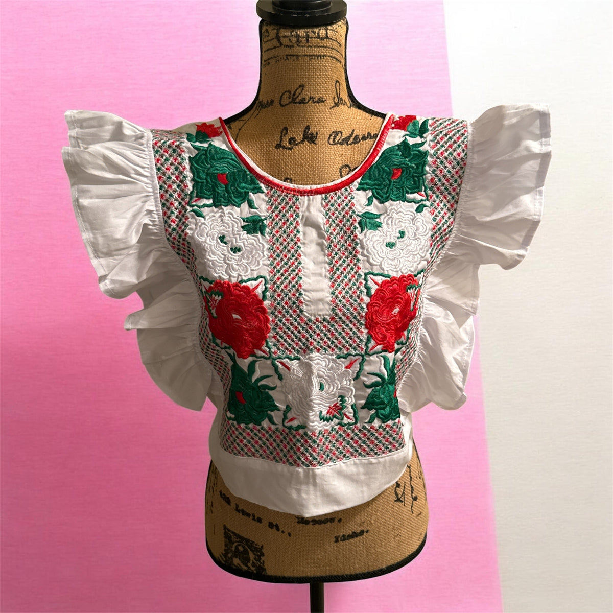 Women’s Mexican Artisan Blouse / Blusa artesanal mexicana Blanca 1
