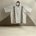 Men’s Embroidered Cotton Shirt / Camisa de Algodón Bordada para Hombre flores