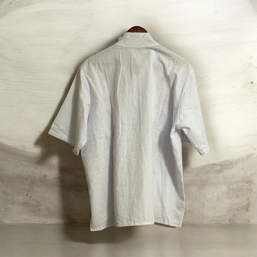 Men’s Embroidered Cotton Shirt / Camisa de Algodón Bordada para Hombre Blanco