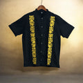 Men’s Embroidered Cotton Shirt / Camisa de Algodón Bordada para Hombre Negra