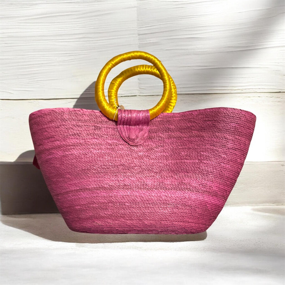 Pink Palm Handbag  / Bolso de mano Rosa