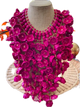 Collar de palma rosa/ Pink palm necklce